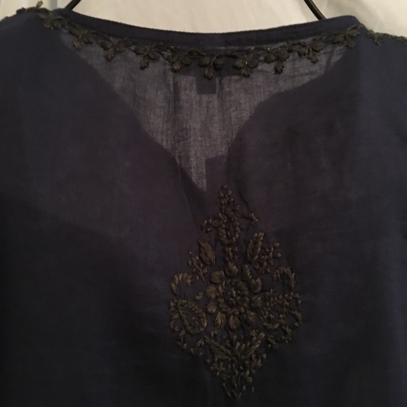 Jayshree Dalal Navy Blue Blouse - Picture 6 of 6
